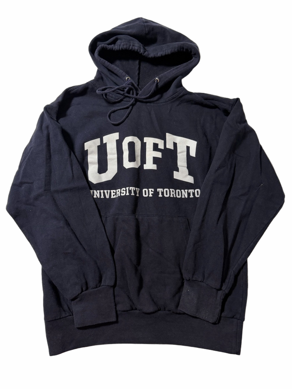 University Toronto Varsity Hoodie Pullover Sweatshirt Youth Men Medium Casual